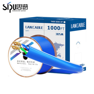 quality Κατηγορία 5e 1000ft UTP FTP SFTP Καθαρό χαλκό 24AWG Δικτυακό καλώδιο LAN Ethernet factory