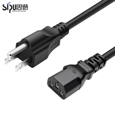 quality BC Power Cord 1.5M1.8M 3*0.75MM Αντικατάσταση οθόνης τηλεόρασης υπολογιστή USA Power Cord factory